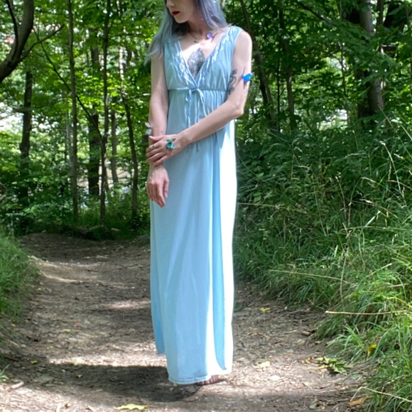 Vintage "Sears" Maxi Slip Dress - Picture 1 of 10